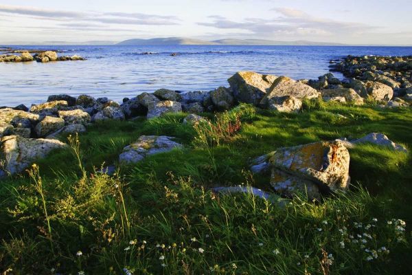 Ireland, Galway Bay Bay in late afternoon light